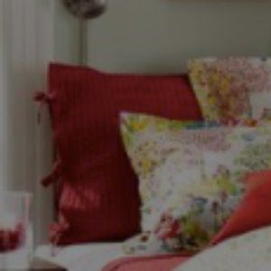 GUC Pottery Barn Cranberry Pick-Stitch Shams